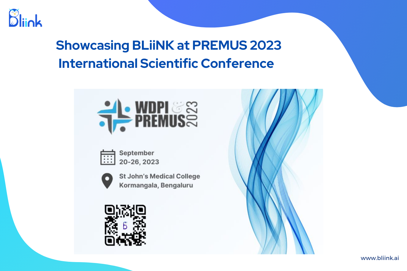 BLiiNK at PREMUS, WDPI, & MYOPAIN 2023 conference