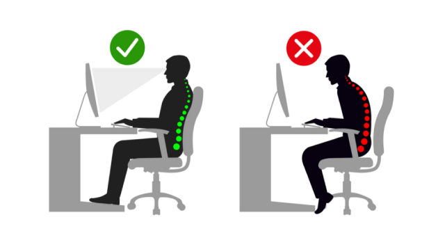 Sitting positions for good posture